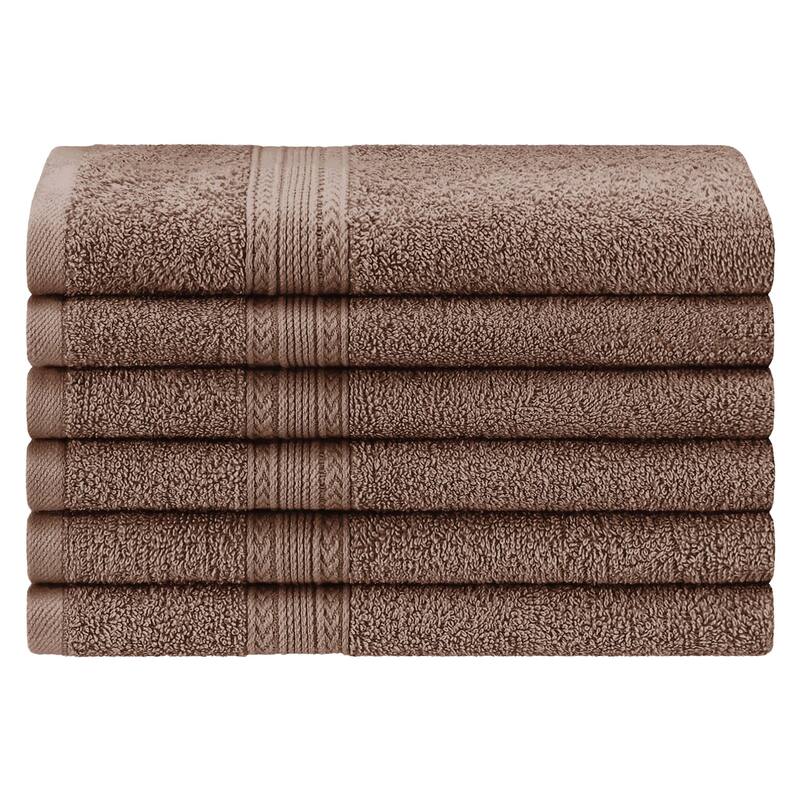 Eco-Friendly Sustainable Cotton Hand Towel by Superior (Set of 6)