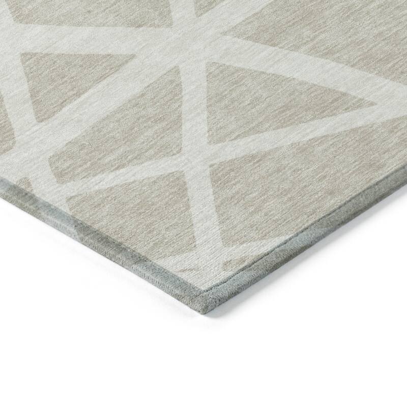 HomeRoots Geometric Transitional Rectangle Outdoor Rug