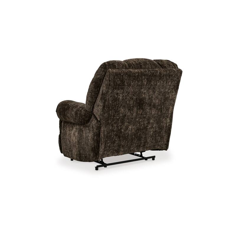 Mikey Manual Recliner Chair, Zero Wall, Dark Brown Polyester Velvet