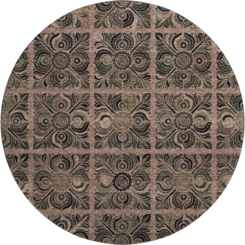 Premium Washable Super Soft Mosaic Panel Mayfield Rug