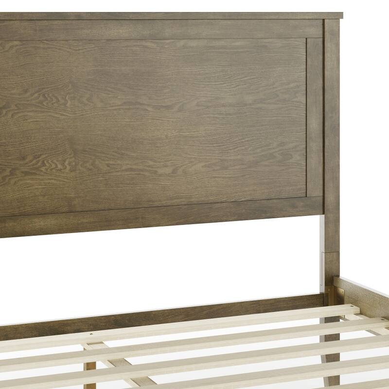 Martha Stewart Wooden Platform Bed with Headboard and Footboard