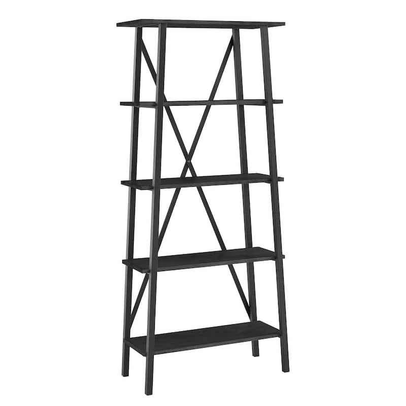 Bryson Rustic X-Base 32-inch Bookcase by iNSPIRE Q Classic - Black