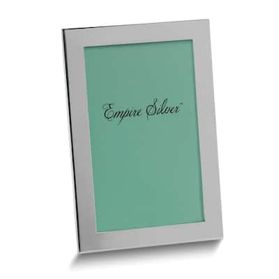 Curata Empire Sterling Silver 3x5 Channel Back Frame