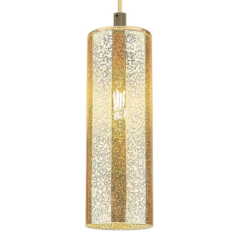 Innovations Lighting 434-1P-G434-12ME Crown Point 13" Tall Cord Hung - Brushed Brass