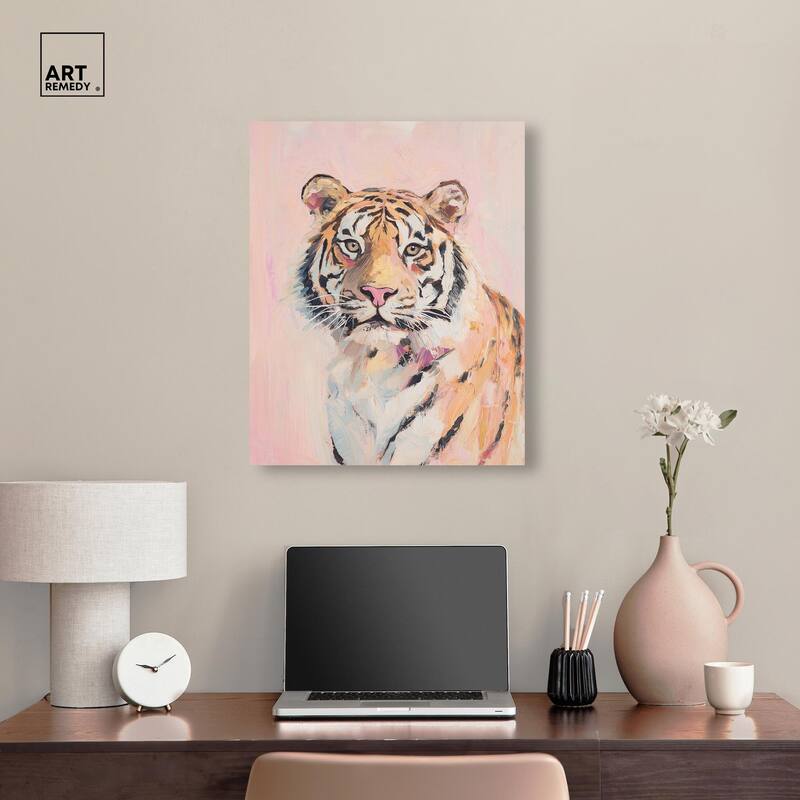 Quiet Tiger Canvas by Art Remedy, Gallery Wrapped
