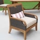 preview thumbnail 5 of 13, Cambridge Casual Palma 3-piece Teak Wicker Outdoor Chat Set with FREE Pillow