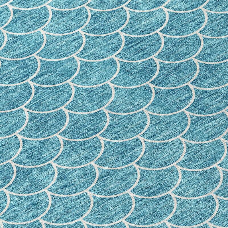 HomeRoots Geometric Transitional Rectangle Outdoor Rug