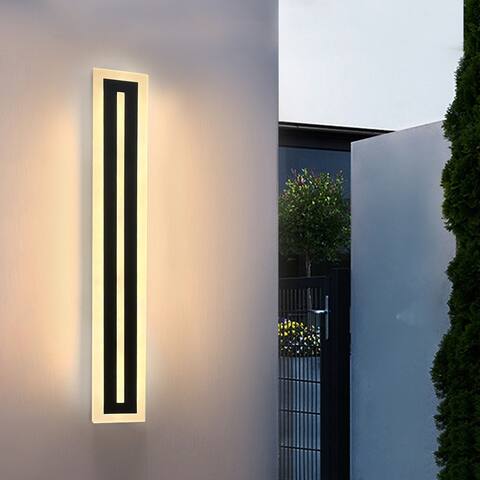 LED Modern Wall Lights Exterior Waterproof Wall Light - 31.5*3.15*in