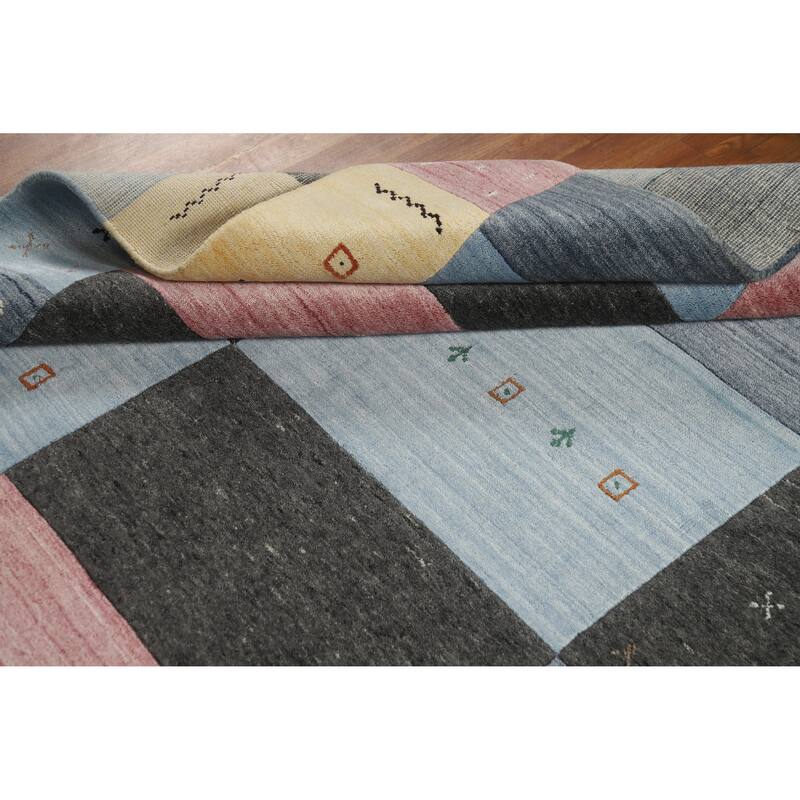 Gabbeh Indian Rug Hand-Knotted Wool Carpet - 5'5" x 7'9"