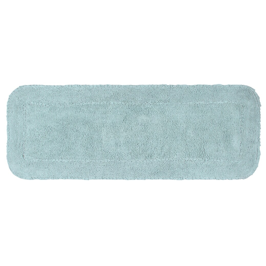 Radiant Collection Bathroom Rug, Cotton Soft, Water-image