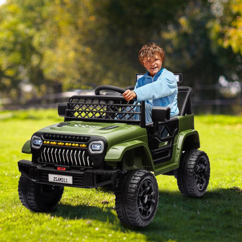 Electric 4 Wheel Vehicle Toy, Truck 12V Kids Ride on Car for Toddlers