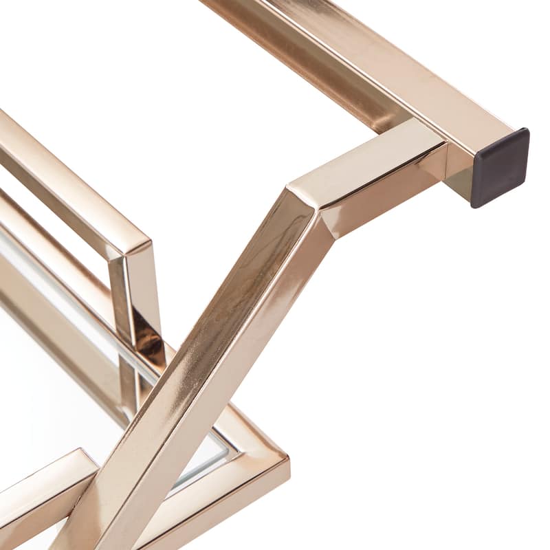 Palisade Champagne Gold Bar Cart by iNSPIRE Q Bold