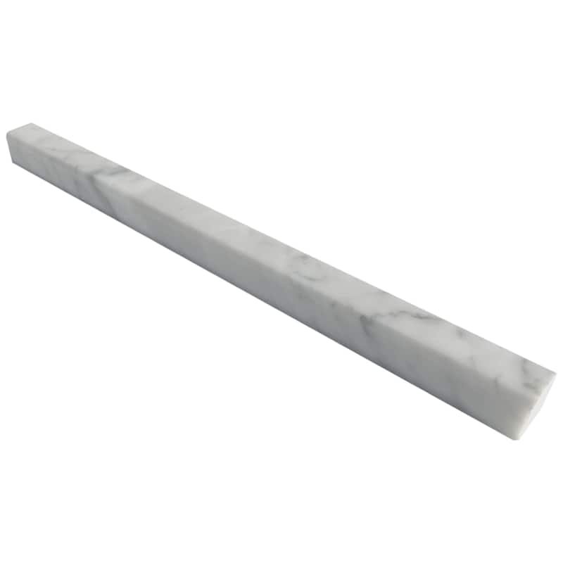 Carrara Marble 0.75" x 12" Polished Square Liner