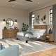 preview thumbnail 15 of 28, Somerset Ash Grey Headboard, Dresser and Nightstand Bedroom Set Fresh Walnut