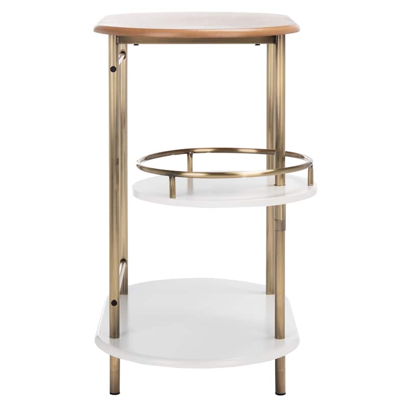 SAFAVIEH Iva 3-Tier Swivel Bar Table - 29.53" W x 17.72" L x 32.76" H