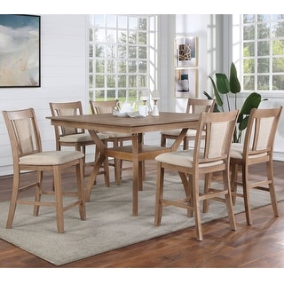 Dionne Dark Cherry 7-piece Counter Height Dining S