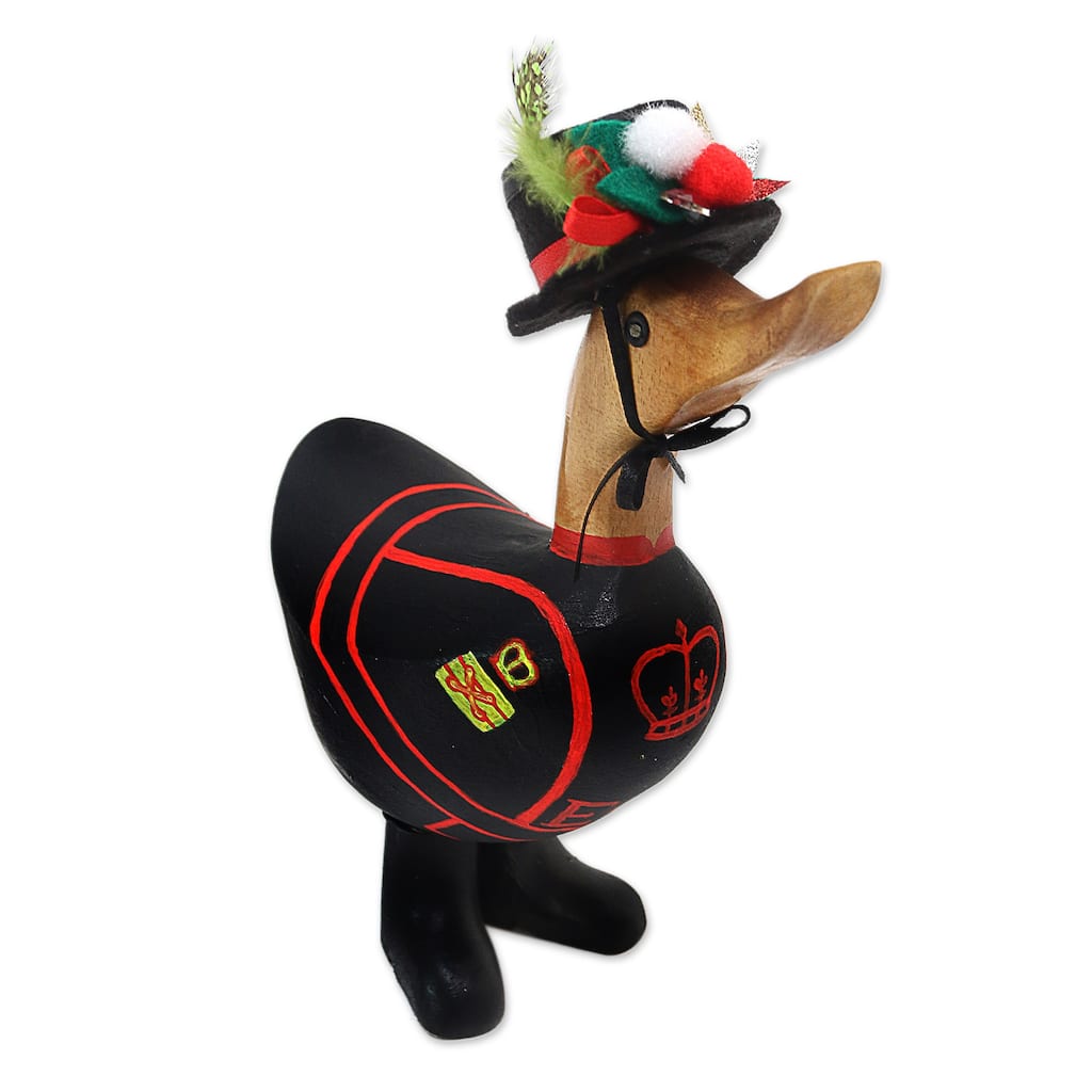 Novica Handmade Yeomen Warder Duck Wood Figurine