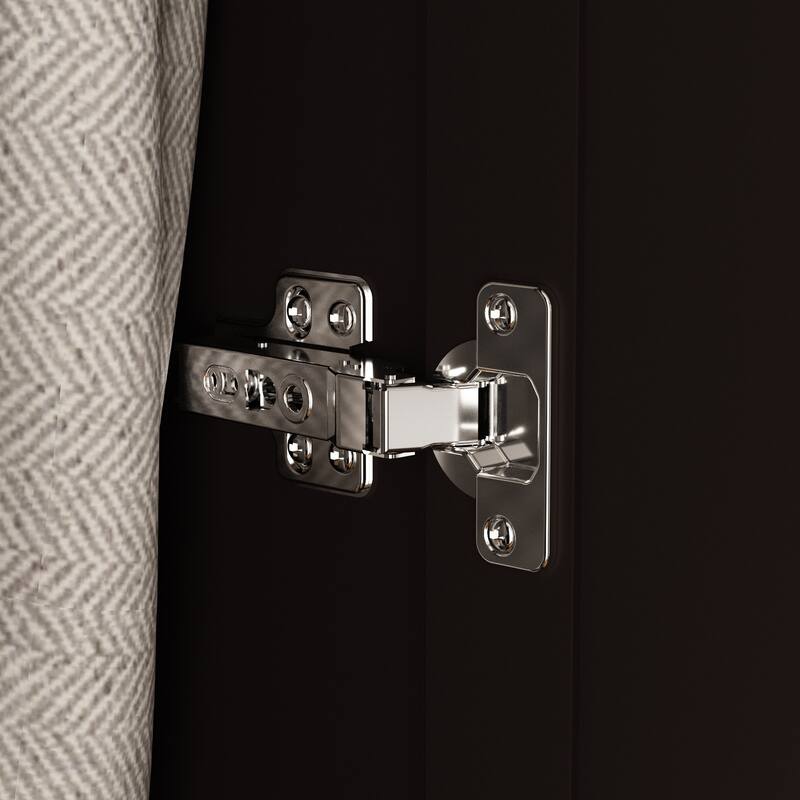 3-Door Wardrobe Armoire with Mirror, 70.9" Tall Freestanding Closet Cabinet Storage Wardrobe for Bedroom