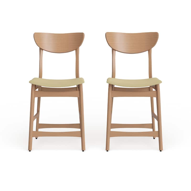 Carson Carrington Lund Wood 24-inch Counter Stool (Set of 2) by Christopher Knight Home