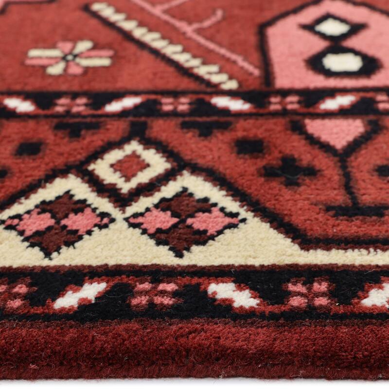 Overton Handmade Boho Southwestern Area Rug