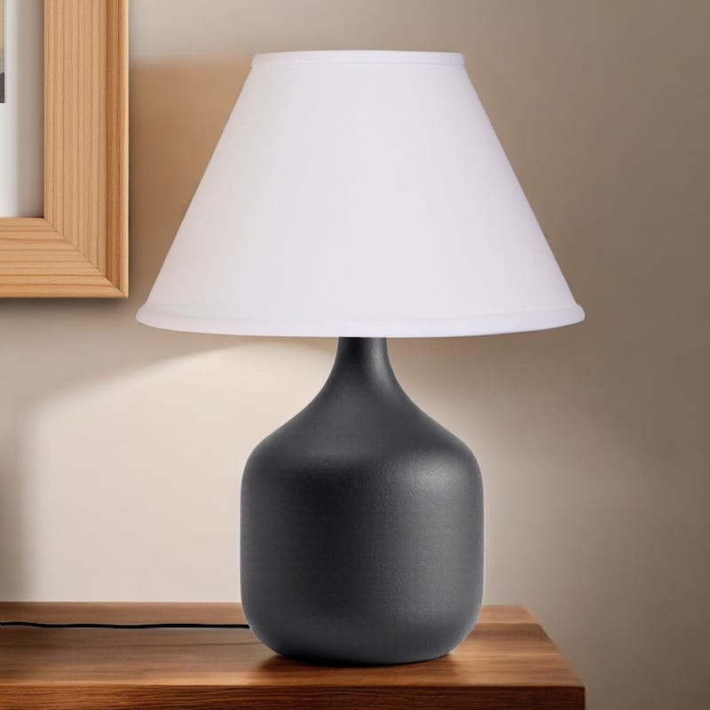 HomeRoots White No Slub Innsbruck Empire Lamp Shade - 12" L x 12" W x 8" H