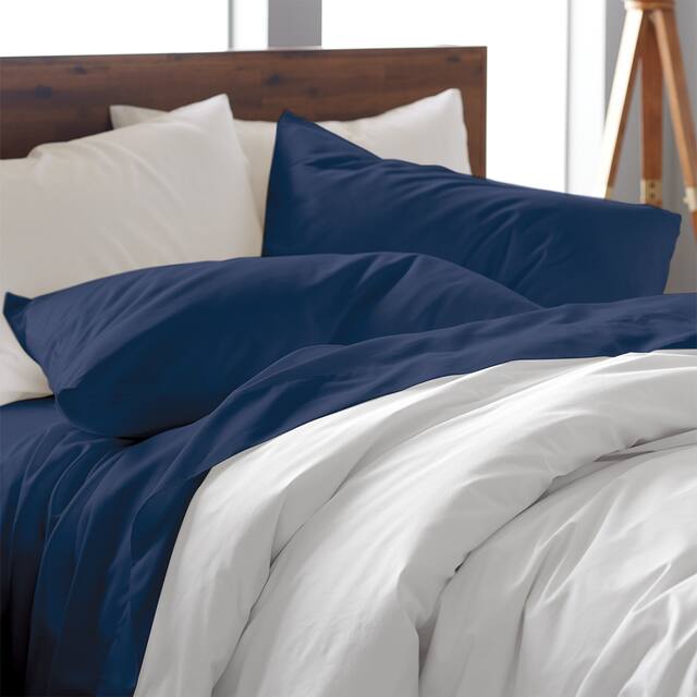 100% Cotton Sateen Luxurious 1200 Thread Count 4-Piece Sheet Set