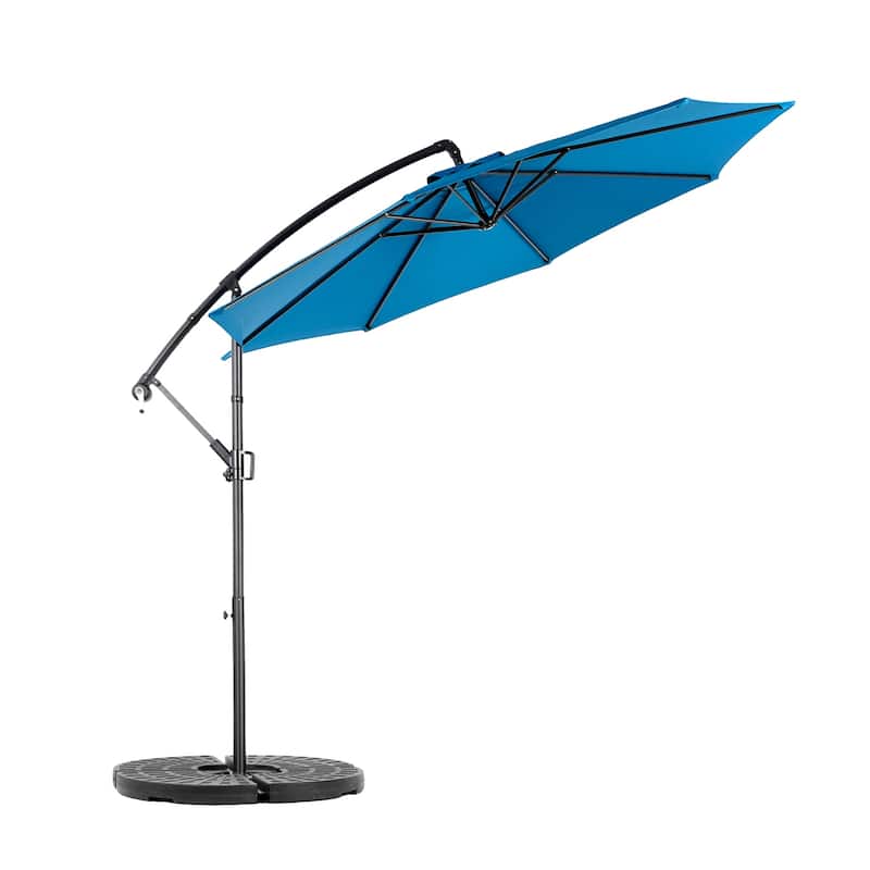 Topcraft 10ft Offset Hanging Market Patio Umbrella