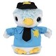 preview thumbnail 1 of 4, DolliBu Blue Penguin Police Officer Plush Toy w/ Cop Uniform and Cap - 6 inches