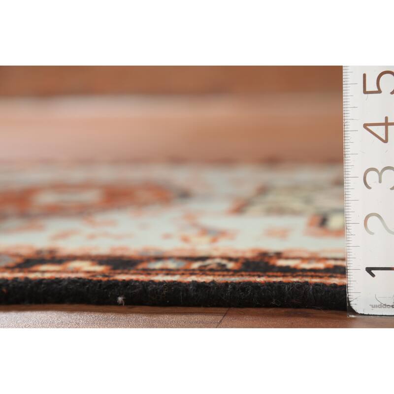 Khotan Indian Accent Rug Hand-Knotted Wool Carpet - 2'11"x 5'1"