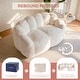preview thumbnail 23 of 22, Loveseat Floral Shaped Bean Bag Sofa