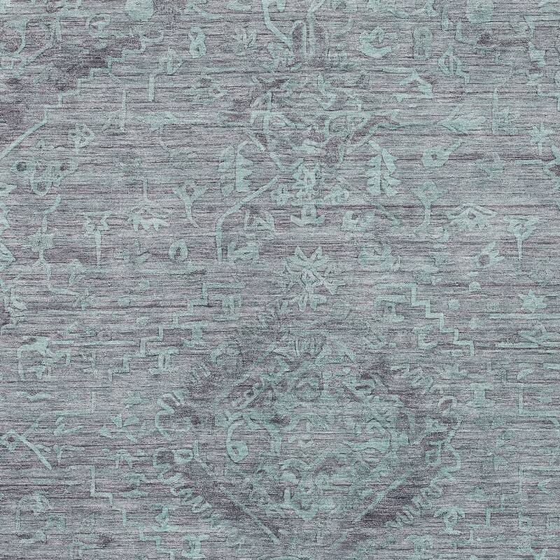 HomeRoots Floral Traditional Rectangle Outdoor Rug