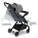 preview thumbnail 5 of 26, Mompush Lithe V2 Lightweight Stroller with Snack Tray, Ultra-Compact Fold & Airplane Ready Travel Stroller, Near Flat Recline
