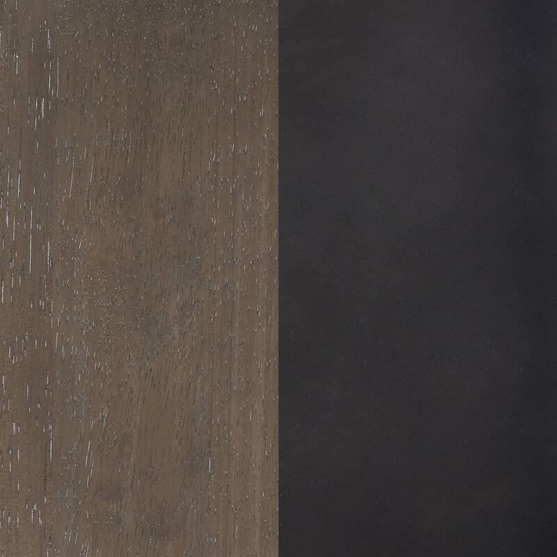 Nathan James Cohen Faux Leather Counter or Bar Height Stool, Solid Wood Frame with Footrest and Woven Leather Back