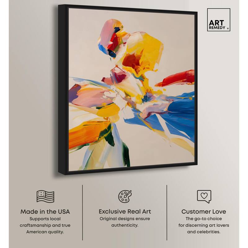 Flippant Bloom I Canvas by Art Remedy