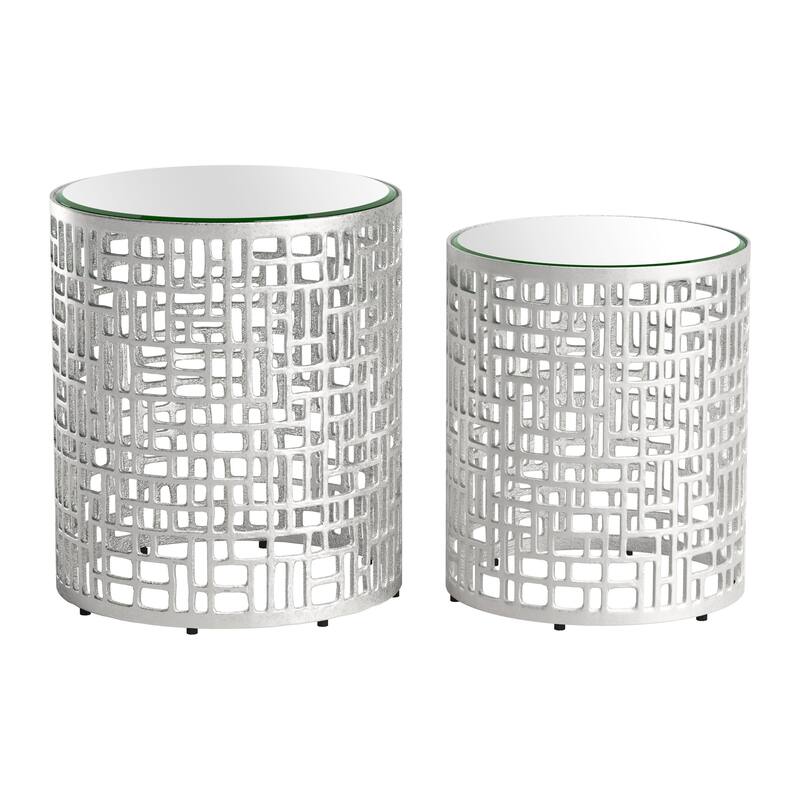 Reden Side Table Set Silver - Silver