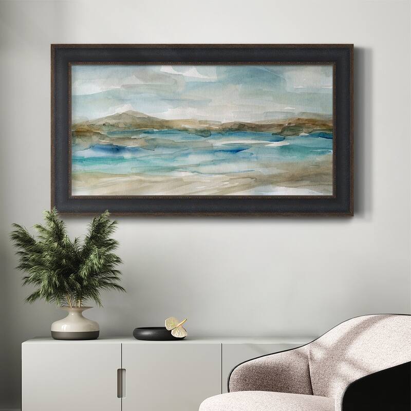 Peaceful Beach II Premium Framed Canvas- Ready to Hang