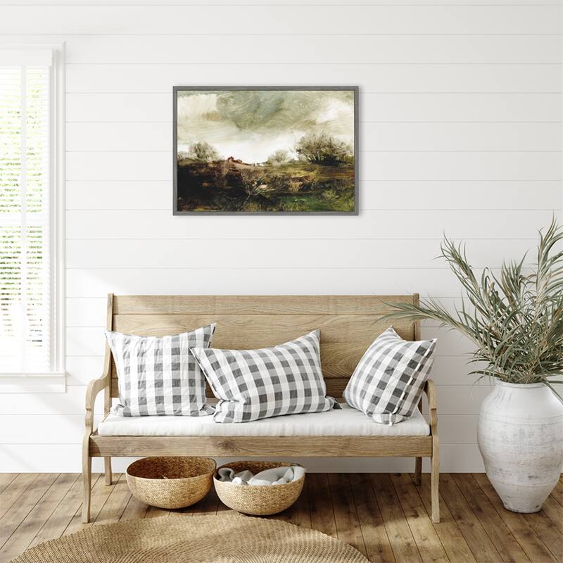 Hound Tor by Dan Hobday (33 x 23 in.), Framed Canvas Wall Art Print