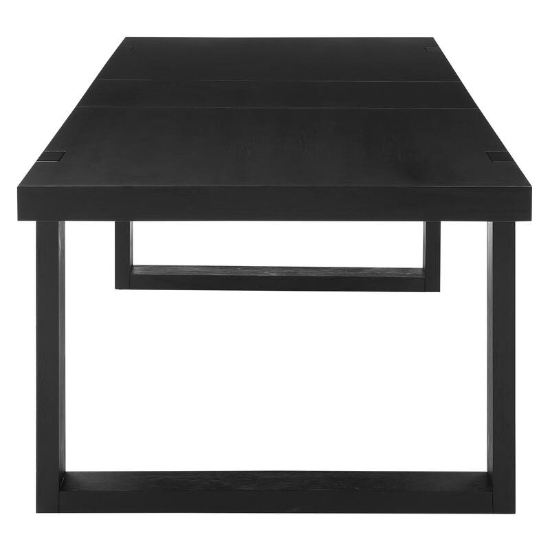 Steve Silver Yantis 95-Inch Rubbed Charcoal Dining Table