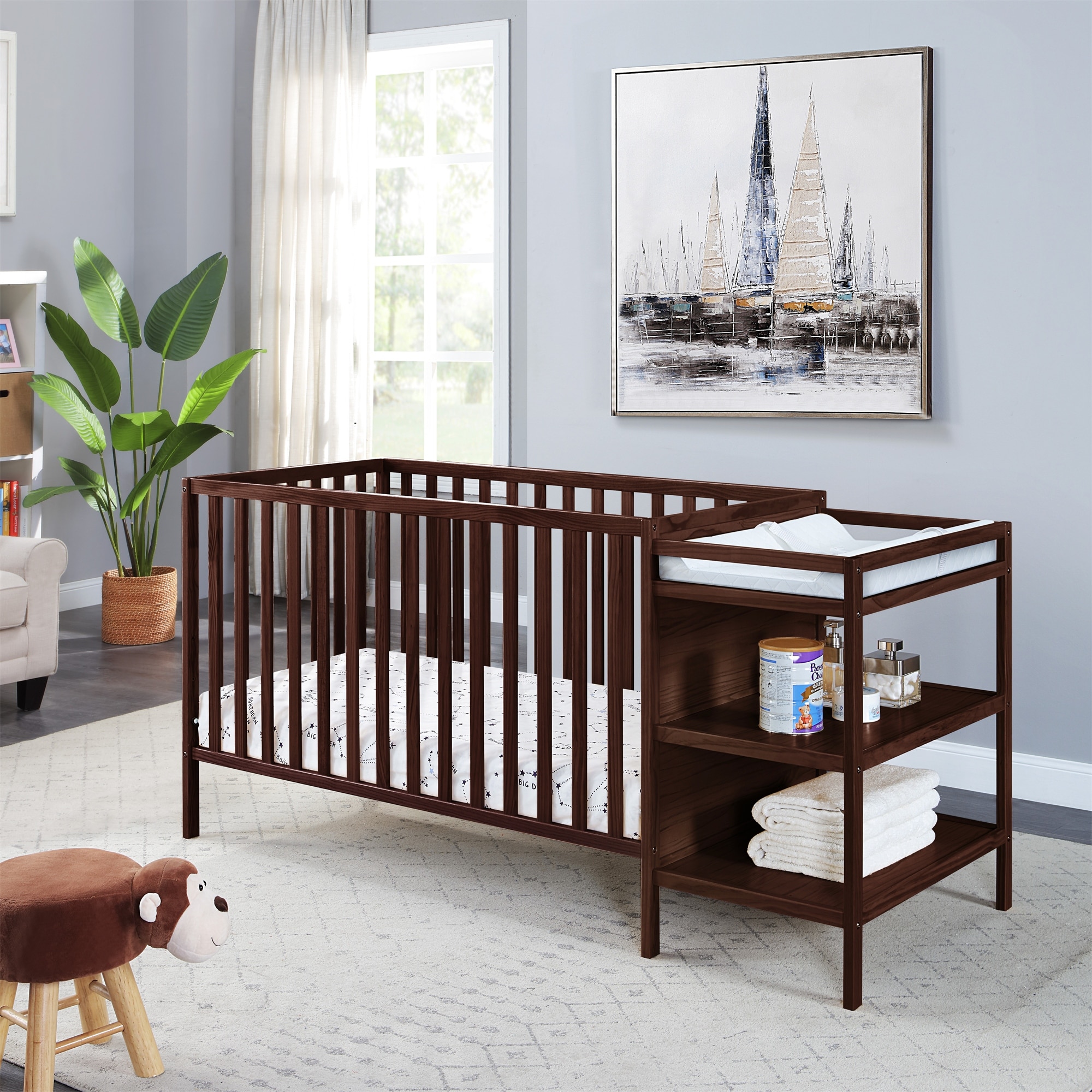 3 in 1 Convertible Crib and Changer Combo