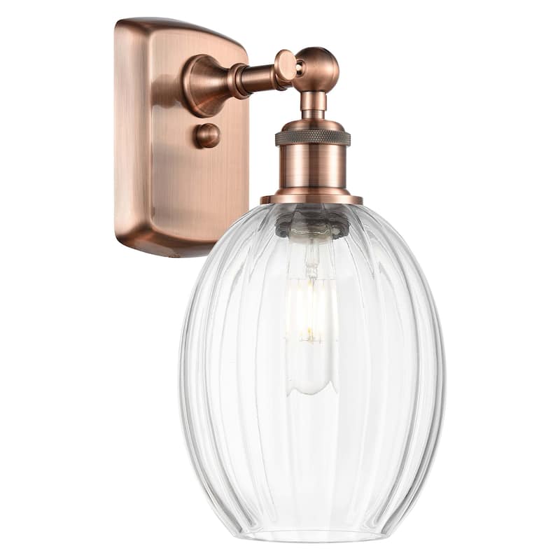 Innovations Lighting 516-1W-12-7 Preston Sconce Preston 12" Tall Wall - Antique Copper / Clear
