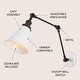 preview thumbnail 11 of 64, Rover 7" Adjustable Arm Metal LED Wall Sconce by JONATHAN Y