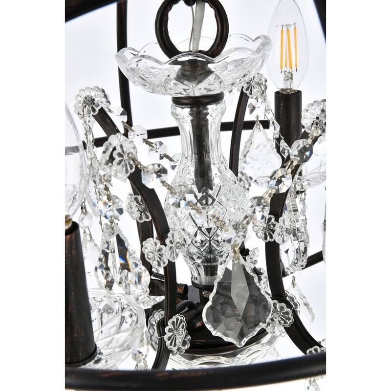 Royce Edge 4-Light Dark Bronze Pendant