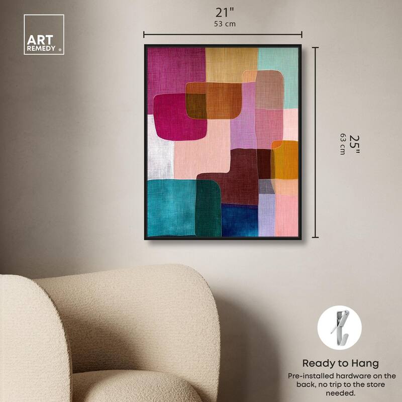 Color Block Cadence III Canvas by Art Remedy