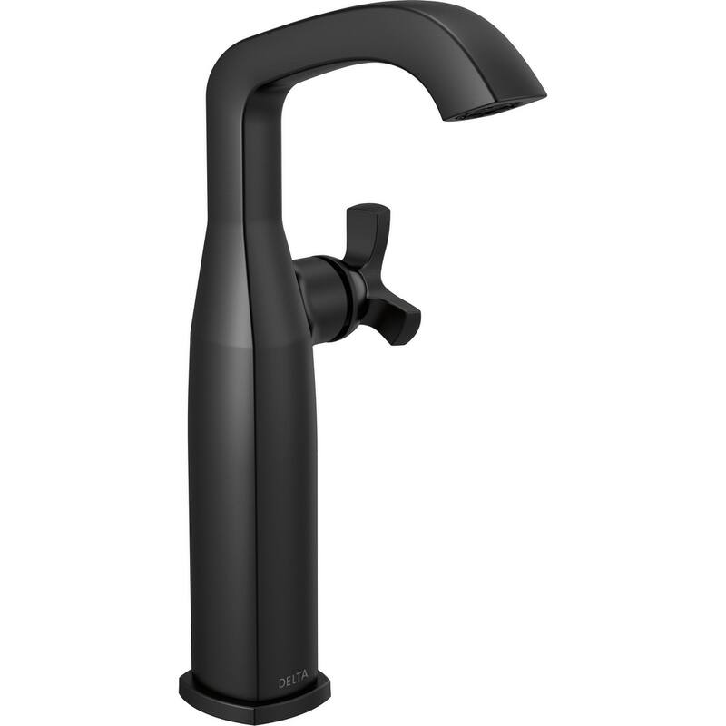 Delta 7766-DST Stryke 1.2 GPM Vessel Single Hole Bathroom Faucet with - Matte Black
