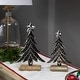 preview thumbnail 1 of 3, Pine Trees Textured Metal Christmas Decorations - 11" - Set of 2