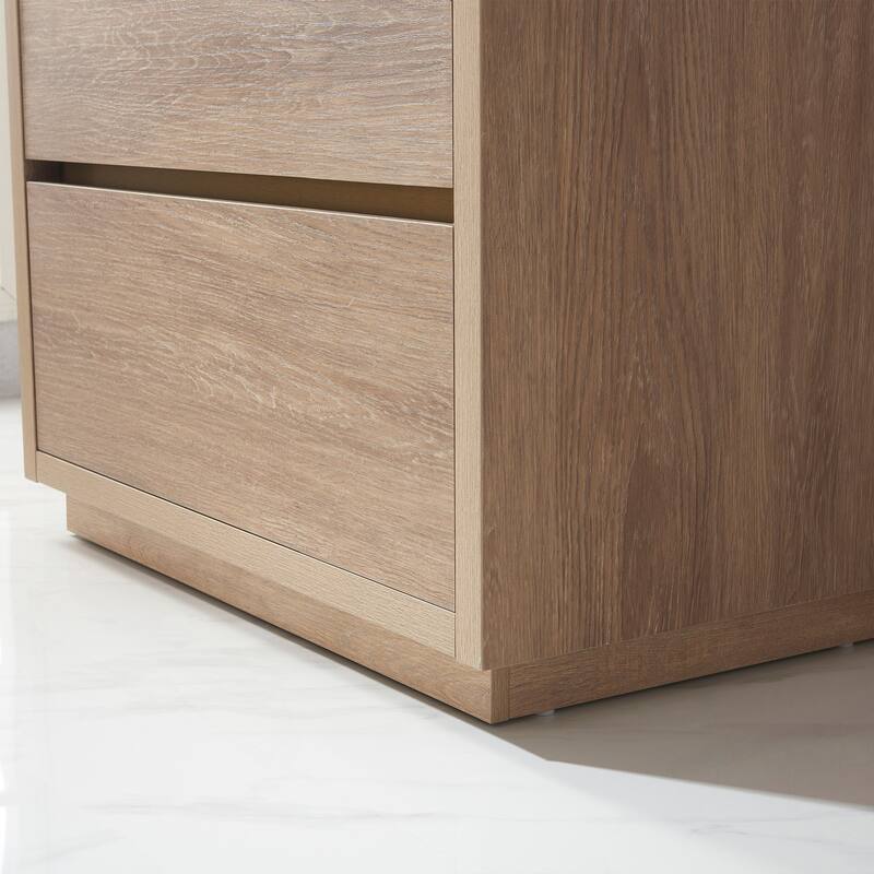 Huesca 36" Single Sink Bath Vanity with White Sink Top, no Mirror