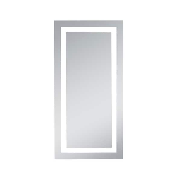 slide 2 of 5, LED Hardwired Mirror Rectangle W20"H40" Dimmable 5000K Rectangle LED Electric Mirror (20x40)