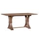 preview thumbnail 33 of 33, Christopher Knight Home - Rustic Extendable Dining Table with Rubberwood X-Frame Base and Extension Leaf