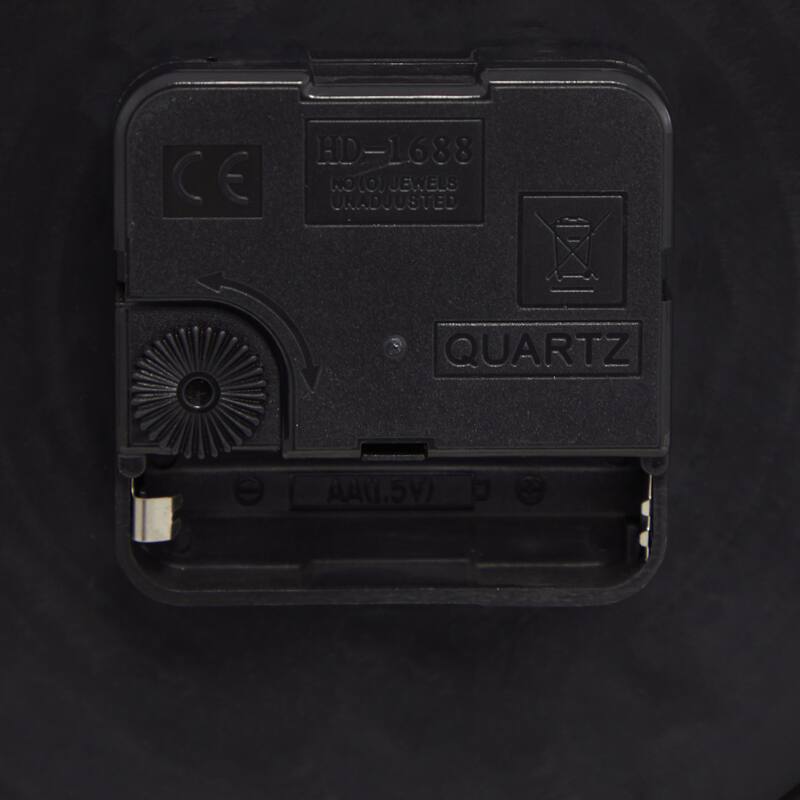 Black Metal Decorative Clock (Set of 2) - 6 x 2 x 7 Round