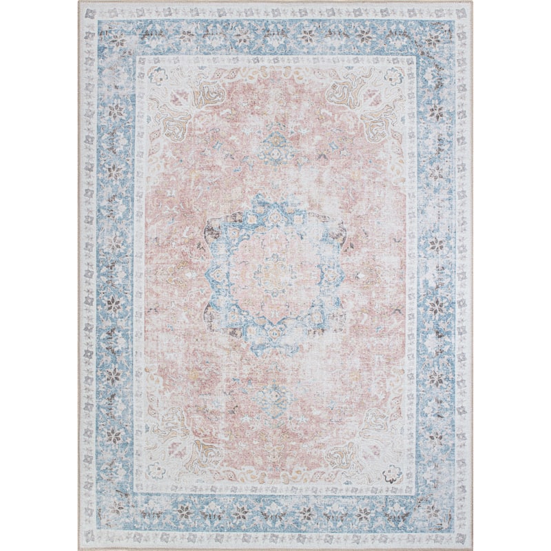 Bohemian Distressed Machine Washable Area Rug